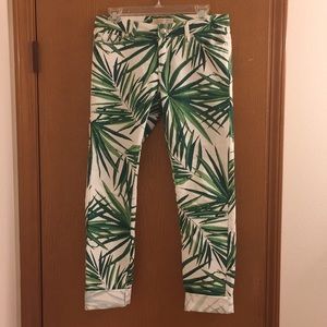 Michael Kors Palm Printed Pants: Size 2